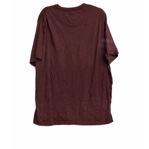 Izod Saltwater Crew Neck T-Shirt With Chest Pocket - Dark Brown Size XXL Soft Co - Picture 5 of 8